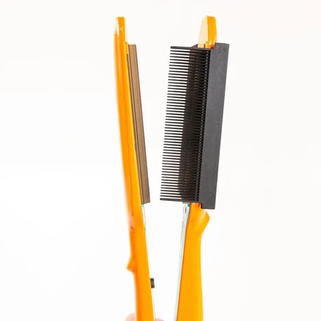 Attachable Flatiron Comb-Easy to Apply- FIts Any Flatiron-DIY Salon Quality Results (Purple)