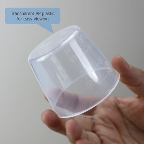 Set de 6 Vasos Medidores de Arroz Plástico Transparente 160 ml miniatura 6