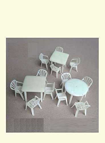 Dan Models 35299-1/35 Plastic Chairs and Table. 4 Tables and 16 Chairs