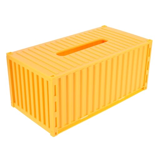 Cabilock Reusable Rectangle Tissue Box Cover Shipping Container Style Car Tissue Holder Paper Towel Box Home Decorative