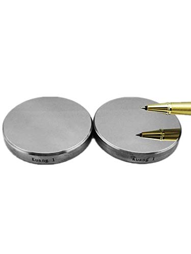 2pcs Standard Surface Rockwell Hardness Test Block 88-92HR15N American Standard ASTM Class A Ф64×10mm/0.3kg