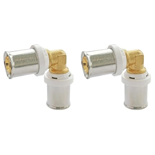 SOMATHERM FOR YOU - /5710-16 - Coude égal à sertir pour tube Multicouche Ø16Permet de raccorder un tube Multicouche de diamètre Ø16 (Lot de 2)