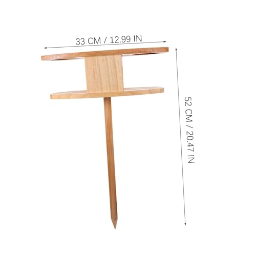 Table de plage pliante portable Mikikit avec rangement snack et verre cour