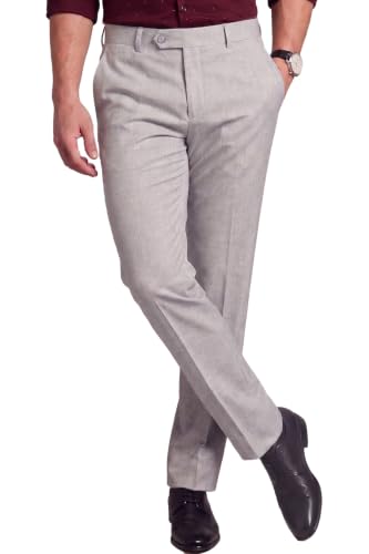 Image of Peter England Men Mid Rise Neo-Slim Formal Trouser