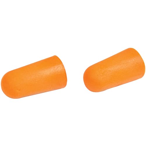Performance Tool W3216 - Disposable Foam Ear Plugs, Cylindrical Shape for Easy Insertion, NRR 30dB, Small Fishbowl, Pack of 100
