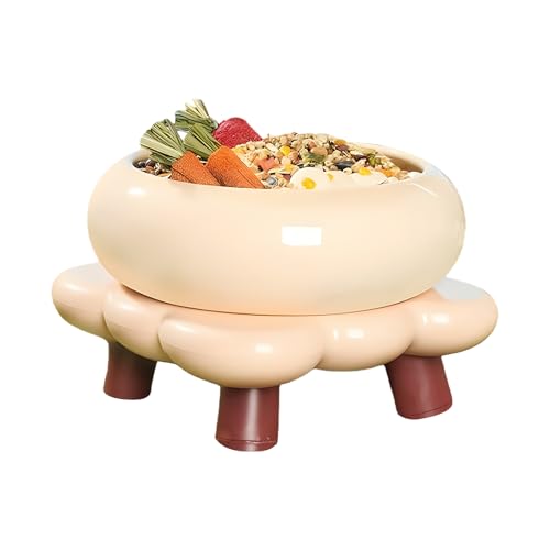 Qukoielly Hamster Wassernapf | Nagfester Tierfutternapf | Beißfester Napf für Futter und Wasser für Hamster,Für Rennmäuse Mäuse Frettchen Eichhörnchen Chinchillas Igel