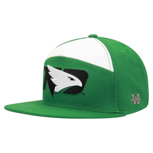 W Republic University of North Dakota Fighting Hawks 7 Panels College Cap Hat - Kelly miniatura 1
