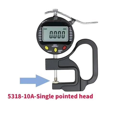 Calibrador digital de espesor con pantalla LCD, resolución 0.001 mm, cabeza de punto único miniatura 2
