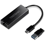  TRENDnet Adaptateur USB-C 2,5 G vers Ethernet RJ-45, noir, TUC-ET2G (renouvelé)