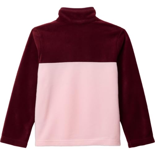 Columbia Youth Steens Mountain II 1/4 Snap Fleece Pull-Over, Satin Pink/Rich Wine, Large2