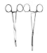 New 2pc Fishing Set 8" + 10" Curved Hemostat Forceps Locking Clamps Stainless