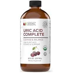 Complete Natural Products Uric Acid Complete - 8oz Liquid Supplement to Support Uric Acid Cleanse, Kidney Health & Circulation with Apple Cider Vinegar, Tart Cherry, & Beet Root.