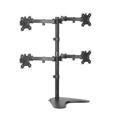 Support pour 4 écrans de bureau : la solution pour aligner vos moniteurs 30" - 2
