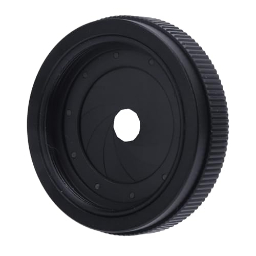 Aperture Adjustable 1.5-29mm Iris Diaphragm, M42 to M42 Camera Lens Module Adapter, Black Metal Construction, Manual Center and 