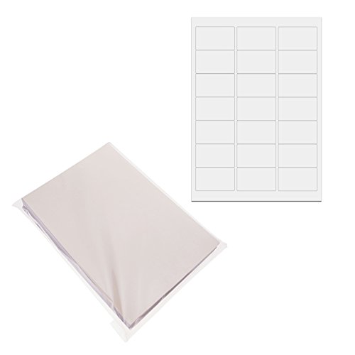 Étiquettes adhésives blanches 63,5 x 38,1 mm pour organiser votre bureau à la maison