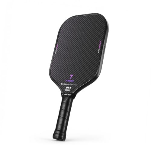 Image of USAPA Approved Pickleball Paddle 6-Layer T800 Carbon Fiber 16mm Thermoformed Pickleball Racket with High Spin & Extended Grip, Professional Pickleball Paddle for Control and Power