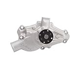 Edelbrock Water Pump, Mechanical, Victor Series, 3/4 in Pilot, Short Design, Aluminum, Natural, compatible with Small Block Chevy, Each