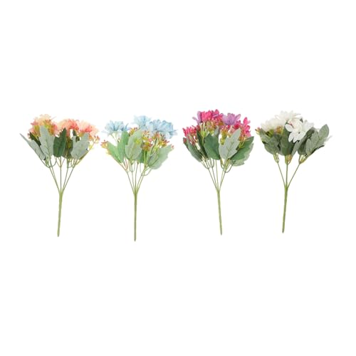 VICASKY 4Pcs Artificial Flower Bouquet Set Emulation Daffodi
