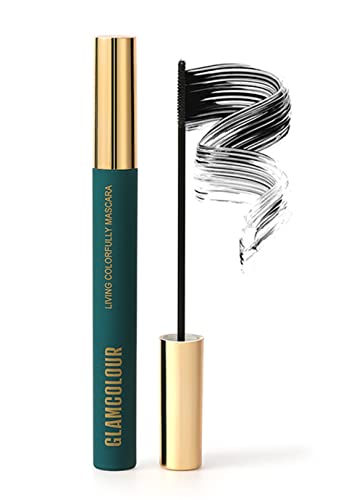 Magic Color Skinny Mascara,Colorful Thick Curling Skinny Mascara, Natural Waterproof Long-Lasting Non-Smudge,4D Silk Fiber Eyelash Mascara (Straight-Black)