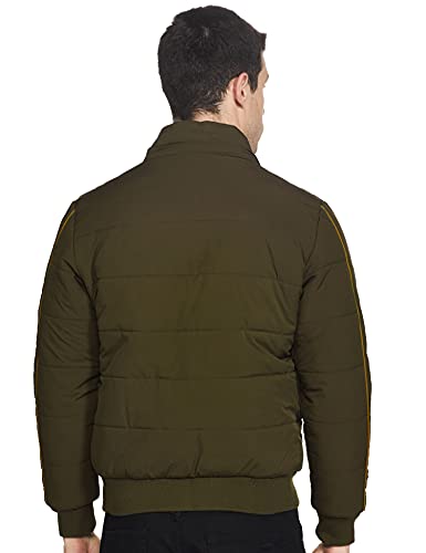 Image of Qube By Fort Collins Men's Heavy Winter Bomber Jacket - Insulated, Warm & Stylish Cold Weather Outerwear