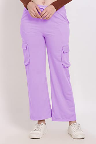 Image of Women's Cotton Fabric Stylish Cargo Pocket Lower /Sweatpants