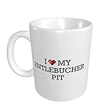 peiyeety Taza de café con texto I Love My Entlebucher Pit, taza gorda, divertidos regalos de cumpleaños para mujeres