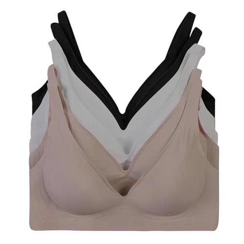 Image of Viola's Secret 6 Pack of Color Print T-Shirt Bras B Cup C Cup and D Cup