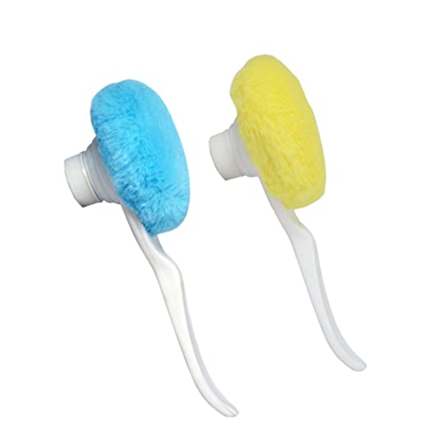 Image of The ChipmunK Store's Makeup Powder puff Combo with handle (Blue, Yellow)