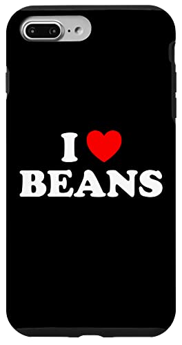 I Love Beans - Legume Fan Chili Pinto ���t���C�h�f�B�b�v�|�b�h �x�W�[ �X�}�z�P�[�X iPhone 7 Plus/8 Plus �p
