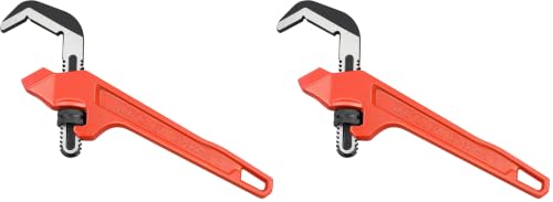 Image of MAXPOWER Adjustable Offset Hex Wrench, 12 Inch, Red, Cast Iron (Pack of 2)
