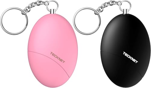 TECKNET Taschenalarm für Frauen, 2 PCS 130dB Persönlicher Sirenen Schlüsselanhänger, sturzfest Selbstverteidigung Panikalarm Persönliche Sicherheit für Frauen, Kinder, Senioren TECKNET Taschenalarm für Frauen, 2 PCS 130dB Persönlicher Sirenen Schlüsselanhänger, sturzfest Selbstverteidigung Panikalarm Persönliche Sicherheit für Frauen, Kinder, Senioren