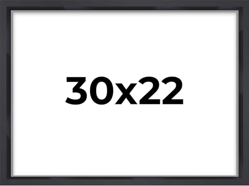 22x30 Shadow Box Frame Contemporary Black | 3/4