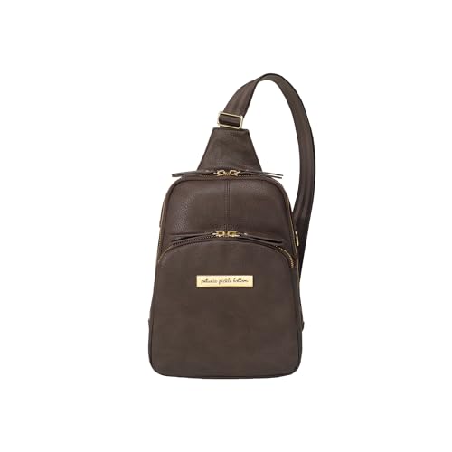 Petunia Pickle Bottom Criss-Cross Sling Bag, Crossbody for Women and Men, Adjustable Straps for a Custom-Fit, Spacious Main Pocket, Perfect for Travel & Everyday Use (Saddle) by Petunia Pickle Bottom - Used condition - US$55.86