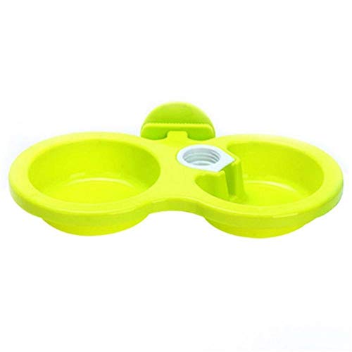 ARRPet Dogs Cats Hanging Dish Bowls Feeder,green,L