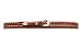 M F Foot and Headwear Mens MF Brown Wrapped 3/8in Hat Band Tan