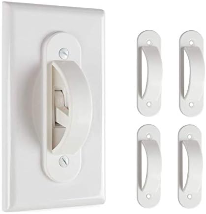 Lisol's Mind Wall Switch Guards Plate Covers Child Safety Security Home Decor (4 Pack), White - Keeps Light ON Or Off Protects Your Lights or Circuits from Accidentally Being Turned on or Off
