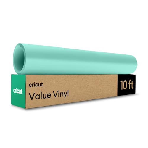 Cricut Vinilo Adhesivo Permanente - Rollo de Vinilo para Cricut - 30.5 cm x 3 m - Menta - Vinilo Permanente para Manualidades, Decoración, Ventanas y Paredes