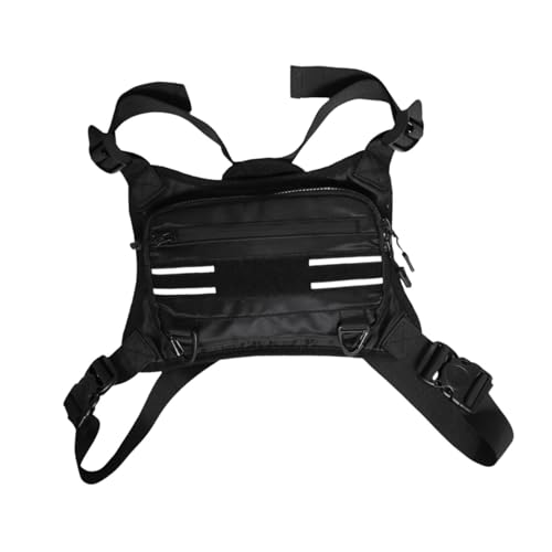 menolana Bolsa de peito esportiva, mochila com suporte para celular, mochila de peito portátil para adultos, fitness ao ar livre, ciclismo, escalada