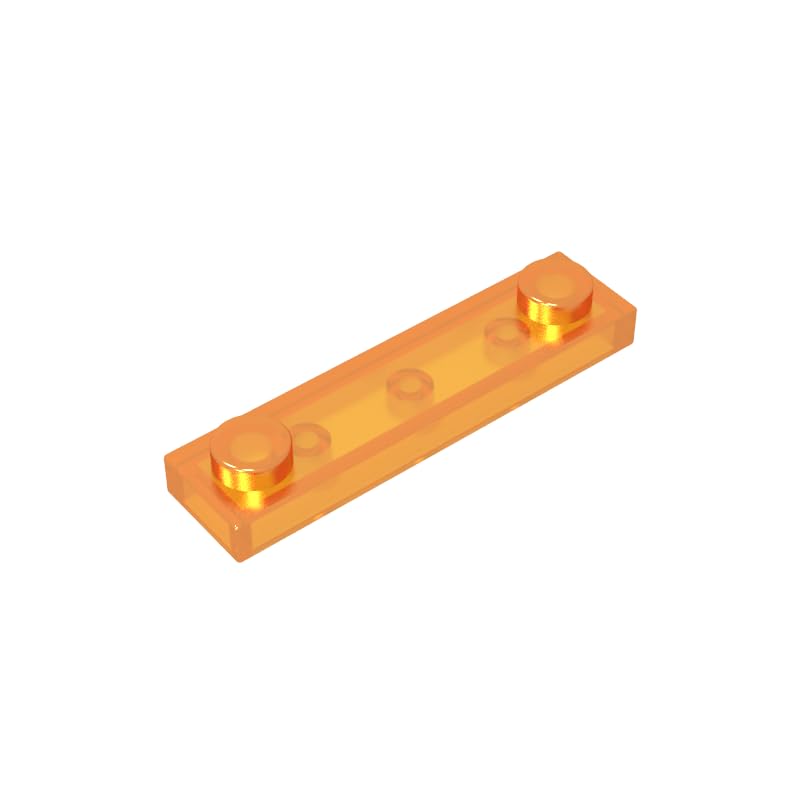 XYEIUGO GDS-723 92593 Plate Special 1x4 with 2 Studs, Trans Orange, 50 PCS โ image 1