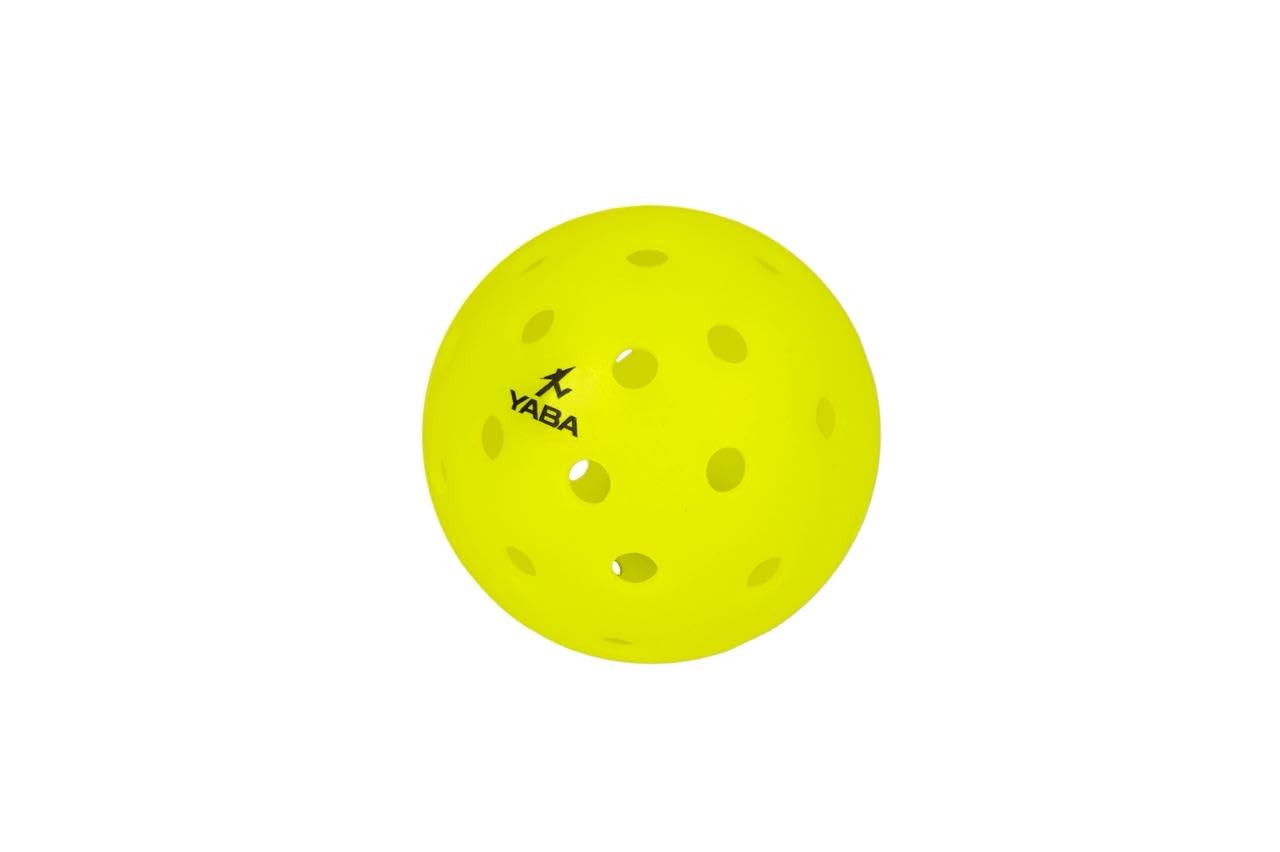 YABA Premium Outdoor Pickleball Balls, 40-Hole Design | for Tournament & Competition Play, Perfectly Balanced, High Bounce True Flight, High-Performance All-Weather (Pack of 6) 1