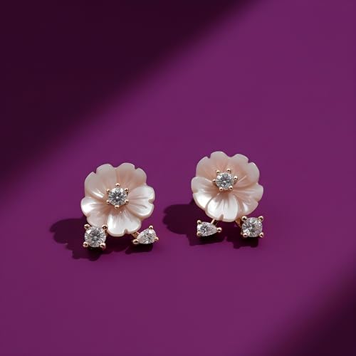 Image of Parasmoni Silver Stud Earrings for Women
