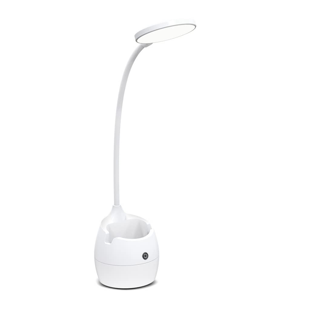 Lampes de table Oeil pour Protection Lampe de Lecture LED Bureau Flexo Lampe de Bureau avec Porte-Stylo USB Rechargeable pour Dimmin Bureau LED avec Porte-Stylo pour Ordinateur/Bureau