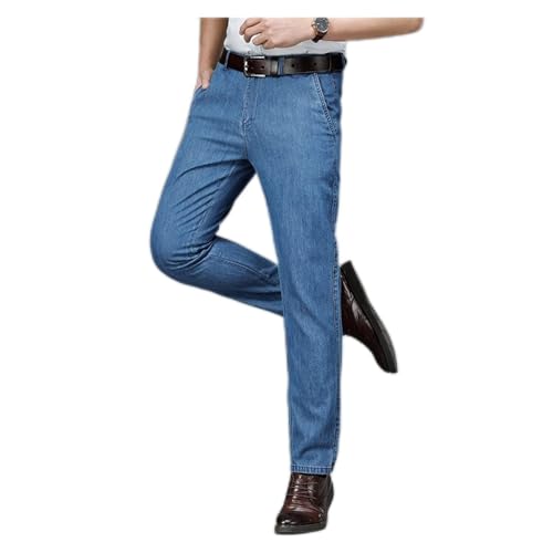 Jean droit pour homme en denim blanc léger Taille 31 coupe décontractée