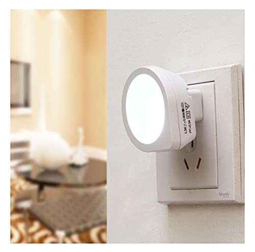 Hoothy Nachtlicht, 360° Night light mit LED Bewegungsmelder Orientierungslicht, Automatisch ON/OFF, für Schlafzimmer, Kinderzimmer, Treppe, Flur, Keller, Mini Licht (Warmweiß) (Weiß) Cover