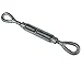 MH GLOBAL 1/4 x 4 Inch 500 Lbs WLL Turnbuckle Eye Eye Pulley Galvanized Drop Forge