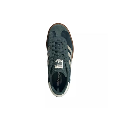 Adidas Gazelle Bold Womens Sneaker (Dark Green Velvet, 9.5)4