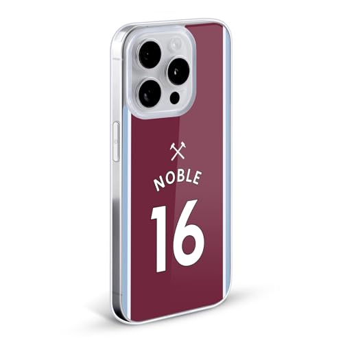 Carcasa antichoque iPhone 14 Pro gel flexible West Ham Mark Noble 2