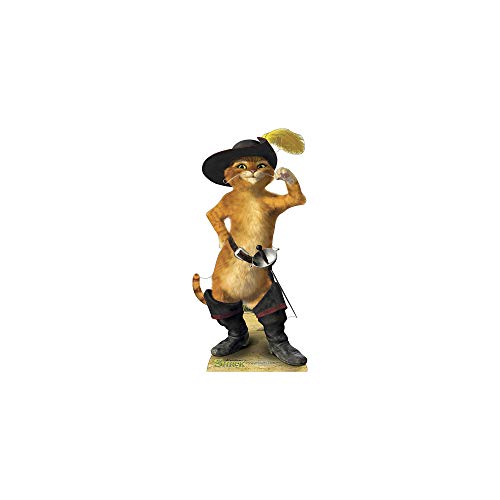 Puss in Boots Cardboard Cutout – 36 x 17 in Freestanding Standee with Easel Back