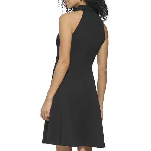 Image of DKNY Women's Night Out Twist Neck Sleeveless Dress