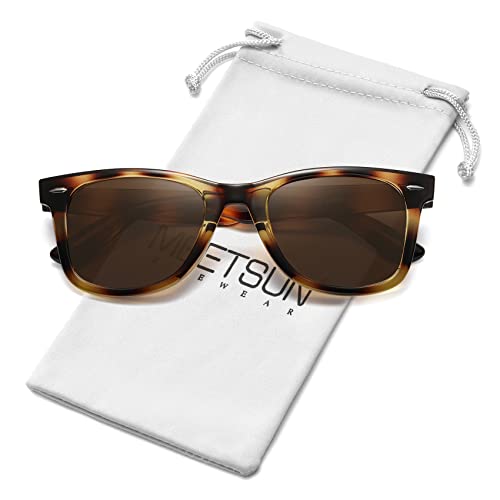 Image of MEETSUN Polarized Sunglasses for Women Men Classic Retro Square Frame Driving Sun Glasses UV Protection